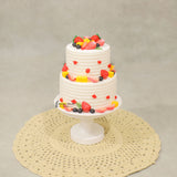 Two layer strawberry cake