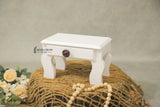 White Drawer Table Dual
