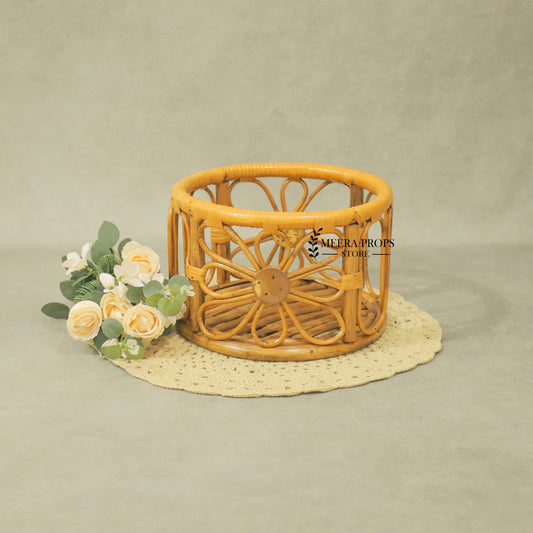 Cane Flower Basket
