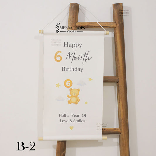 6 Month Hanging Banner