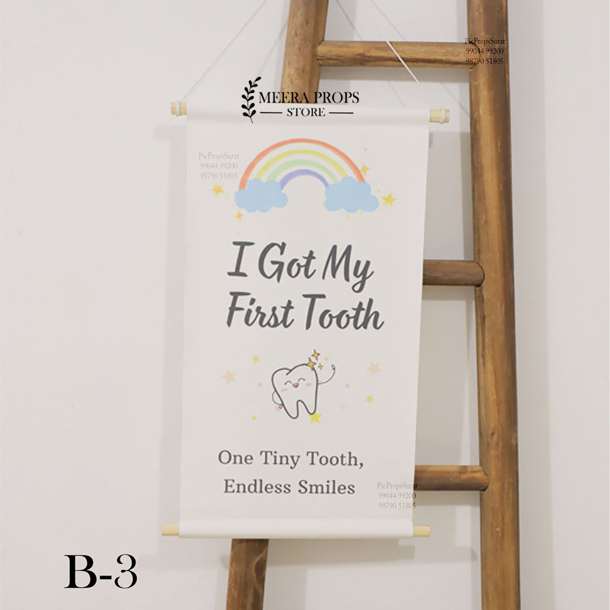 First Tooth Hanging Banner