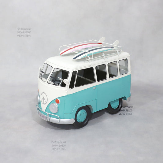Metal classic beach bus